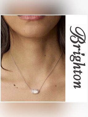 Kendra Scott, Elisa White Shell Pendant Necklace in Gold